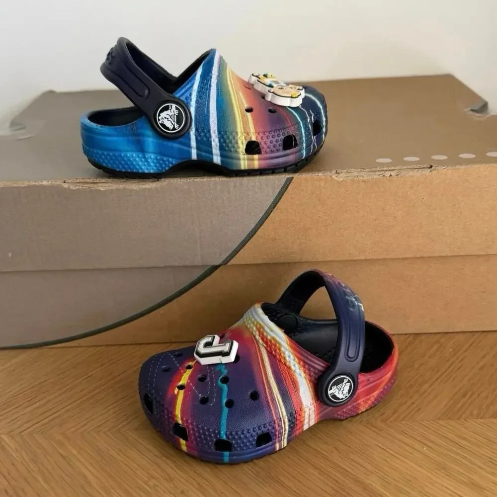 Crocs Met A Scrape Lighting Toddler Sandals- SZ 5 C